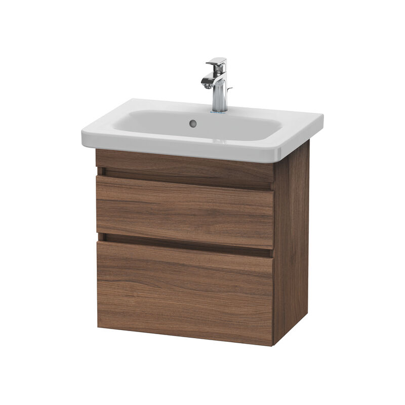 

Duravit DuraStyle Módulo de lavabo de pared 6479, 2 cajones, 580mm, para DuraStyle, Color (frente/cuerpo): Nogal natural decorado - DS647907979