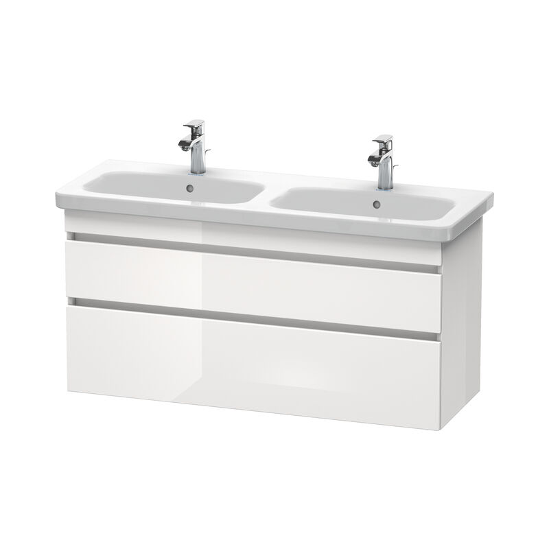 

Duravit DuraStyle Mueble de pared 6498, 2 cajones, 1230mm, Color (frente/cuerpo): Decoración blanca de alto brillo - DS649802222