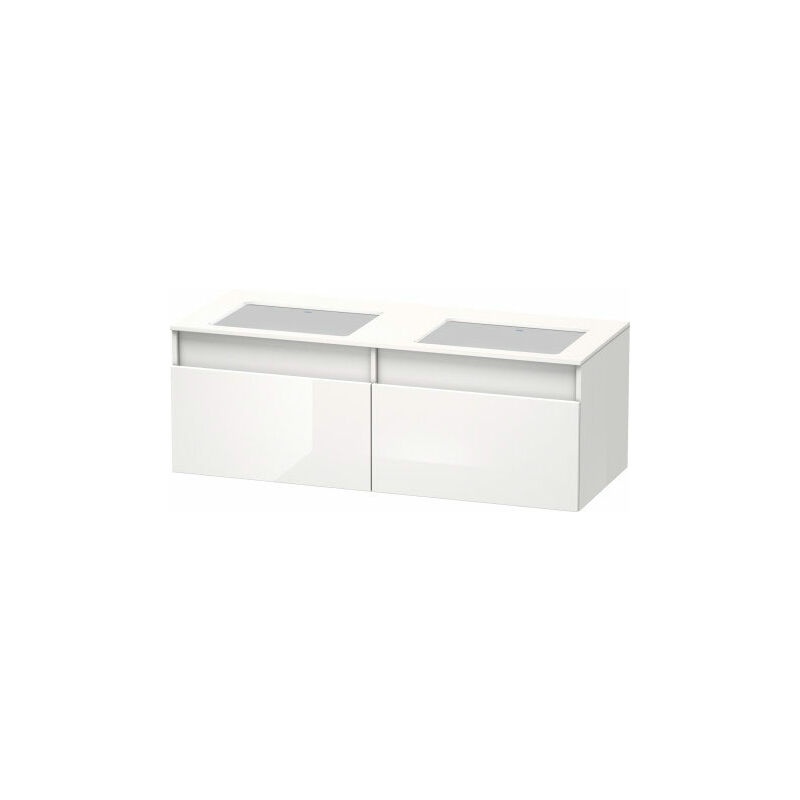 

Duravit DuraStyle Mueble de pared 6886, 2 cajones, lavabo a la derecha y a la izquierda, para lavabos empotrados desde abajo, 1400mm, Color