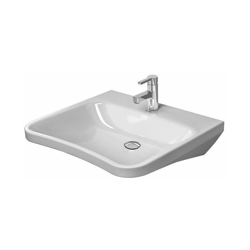 

DURASTYLE VITAL MED lavabo sin rebosadero con plataforma para grifería 650x570mm sin orificio para grifería blanco - Duravit