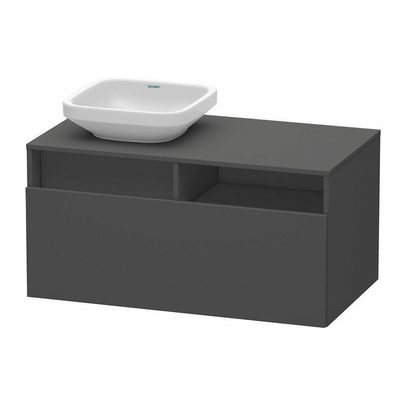 

Mueble bajo lavabo 550x1000x500m DURASTYLE con abertura izquierda grafito mate