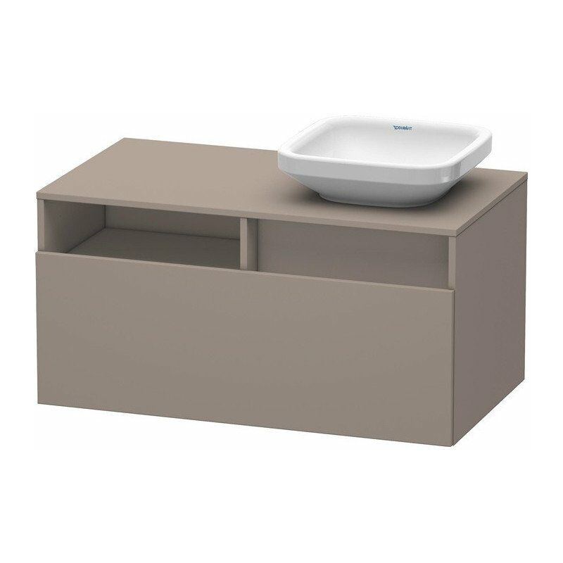 

Duravit - Mueble bajo lavabo 550x1000x500m DURASTYLE con corte recto basalto mate / basalto mate