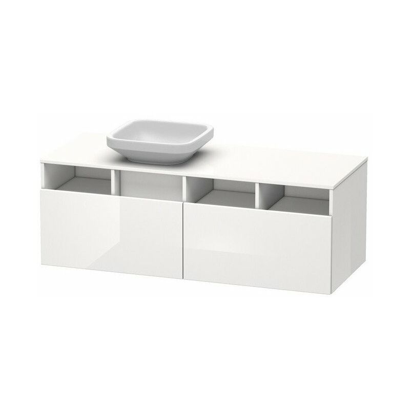 

Duravit - Mueble bajo lavabo 550x1400x500m DURASTYLE con abertura recta blanco mate / basalto mate