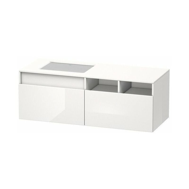 

Duravit - Mueble bajo lavabo 550x1400x500m DURASTYLE con abertura izquierda blanco mate / basalto mate