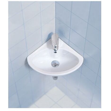 Duravit Eck Handwaschbecken Starck 3 44cm, mit Überlauf, 1