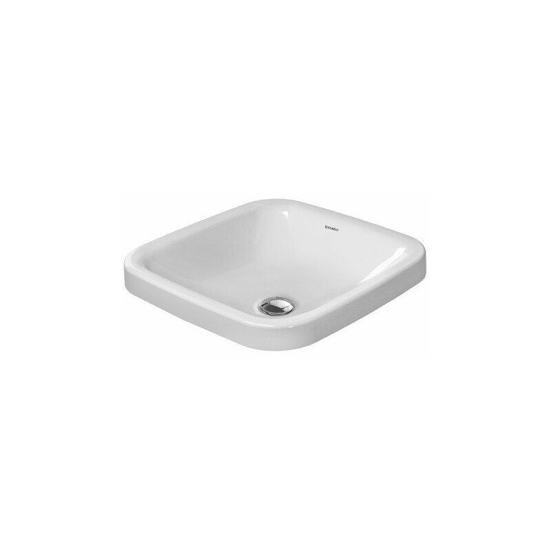 

DURASTYLE lavabo empotrado sin plataforma para grifo rebosadero 430x430mm sin orificio para grifería blanco - Duravit