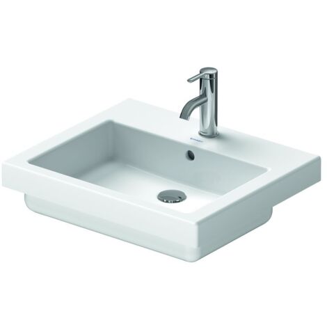 Duravit Einbauwaschtisch Vero 55cm weiss mit Überlauf, mit