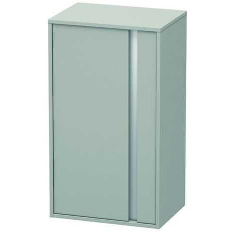 Duravit Halbhochschrank Ketho 50x36x88cm, Tür links, betongrau matt