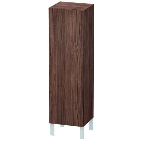 Duravit Halbhochschrank L-Cube 40x36,3x132cm, Tür li, nussbaum dunkel