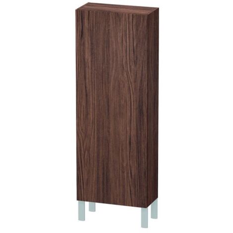 Duravit Halbhochschrank L-Cube 50x24,3x132cm, Tür li, nussbaum dunkel