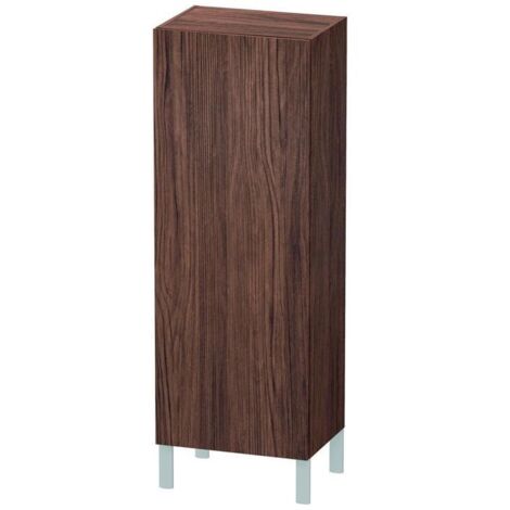Duravit Halbhochschrank L-Cube 50x36,3x132cm, Tür re, nussbaum dunkel
