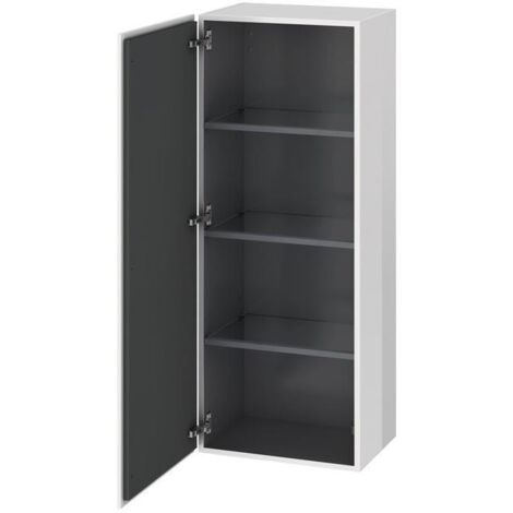 Duravit Halbhochschrank L-Cube 50x36,3x132cm, Tür re, weiß supermatt