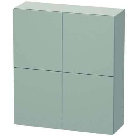 Duravit Halbhochschrank L-Cube 70x24,3x80cm, 2 Türen, betongrau matt