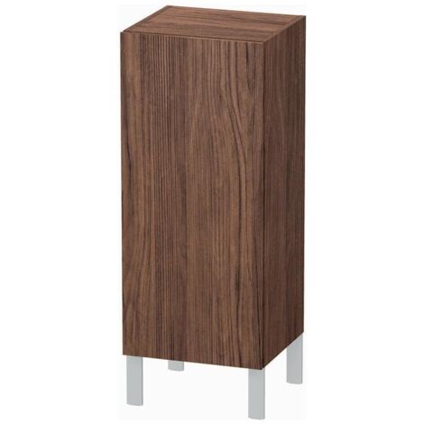 Duravit Halbhochschrank L-Cube individual, Tür rechts, nussbaum dunkel