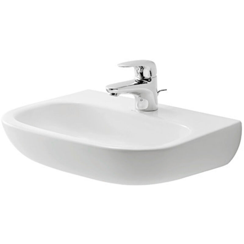 Duravit - D-Code Handwaschbecken, mit Hahnloch, ohne Überlauf,