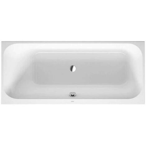 Duravit Happy D.2 bañera rectangular empotrada, inclinada hacia