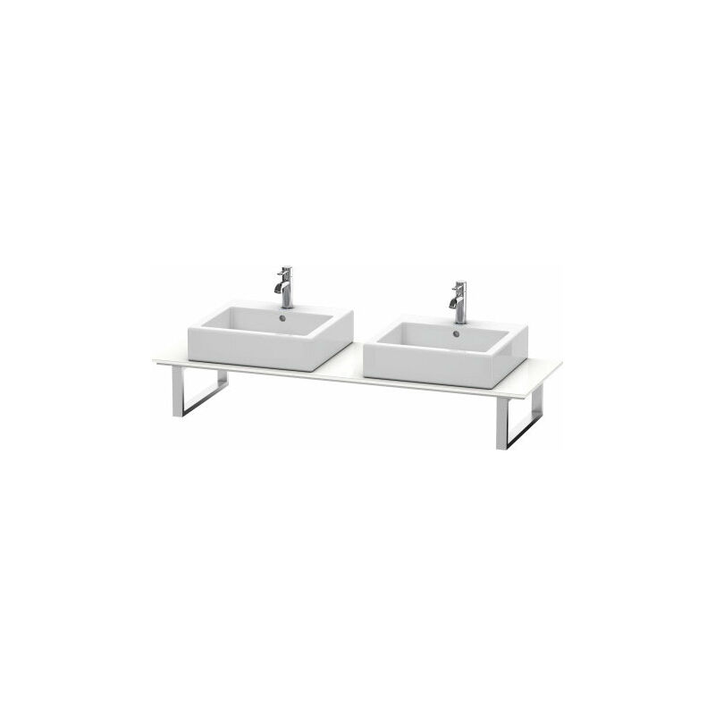 

Duravit Ag - Duravit Happy D.2 Consola variable 018C, con 2 recortes para nichos, Color (frente/cuerpo): Decoración blanca de alto brillo