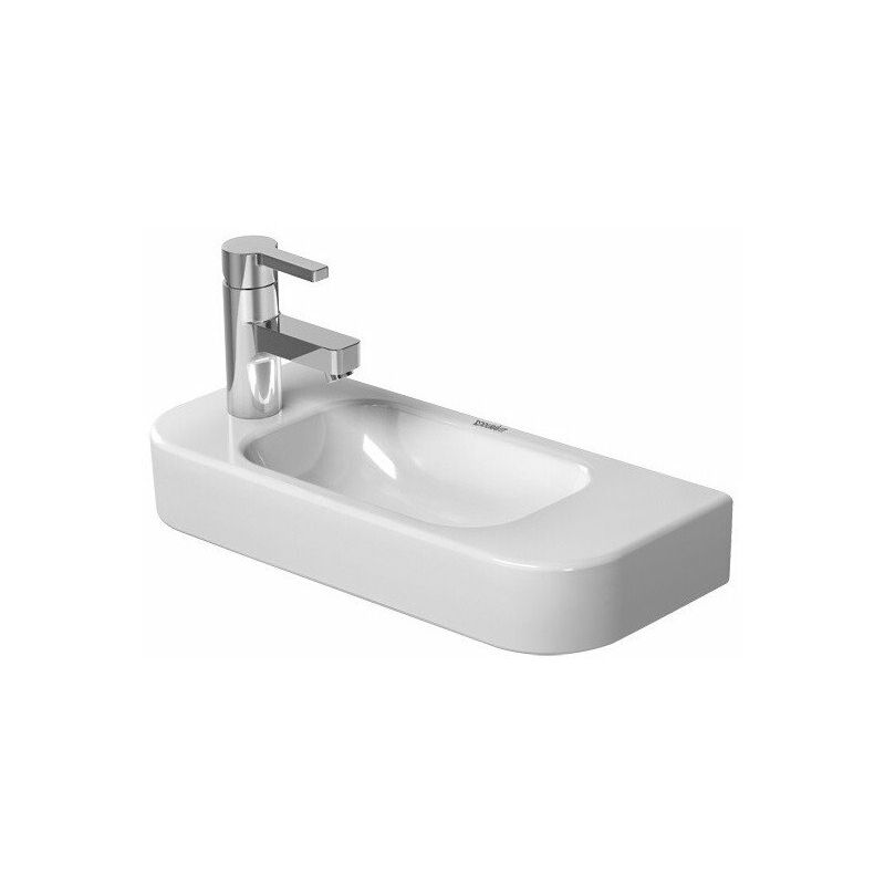 

HAPPY D.2 lavabo sin rebosadero con plataforma para grifería 500x220mm 1 orificio para grifería re blanco - Duravit