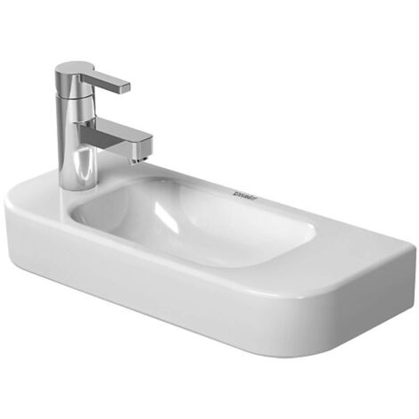 Duravit Happy D.2 - Lavamani 50x22 cm, con 1 foro per miscelatore a sx, bianco alpino 0711500009