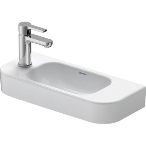 Duravit Happy D.2 - Lave-mains 50x22 cm, avec un trou pour robinetterie à gauche, blanc alpin 0711500009