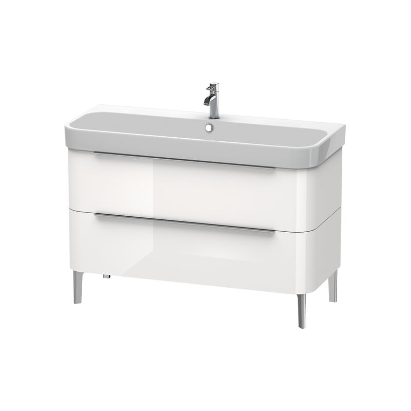 

Duravit Happy D.2 Mueble de pie 1175mm 6375, 2 cajones, para Happy D.2, Color (frente/cuerpo): roble oscuro cepillado chapa de madera auténtica