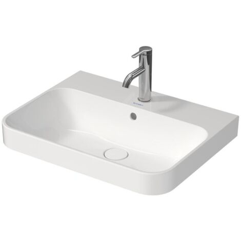 Duravit Happy D.2 Plus Évier à poser, 1 trou de coulée, 600x460