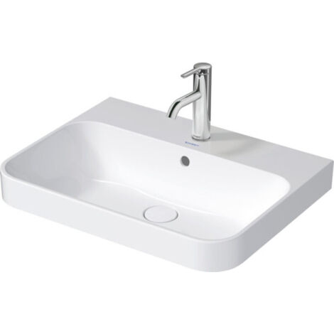 Duravit Happy D.2 Plus Évier à poser, 60, sans trou de coulée,