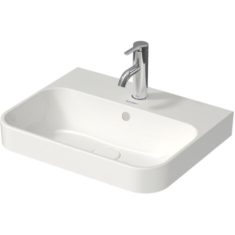 Duravit Happy D.2 Plus Évier à poser, sans trou de coulée,