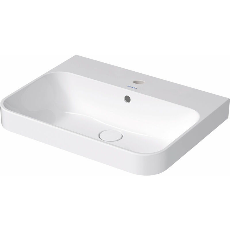 

Duravit Happy D.2 Plus Fregadero de sobremesa, 236060, 1 agujero para grifo, 600x460 mm, rectificado, con rebosadero, con banco para grifo, color: