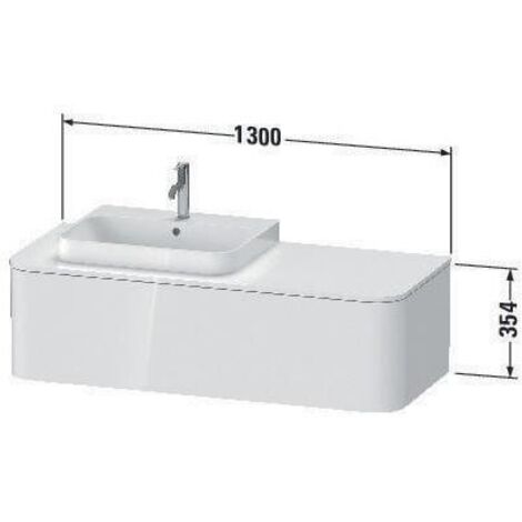 Duravit Happy D.2 Plus Konsolenwaschtischunterbau wandhängend,