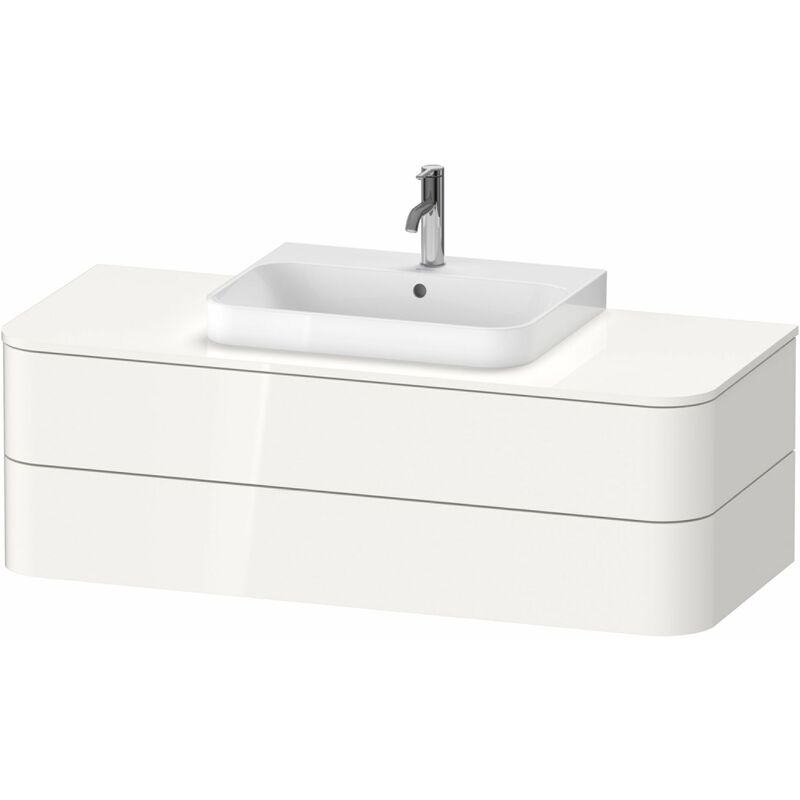 

Duravit Happy D.2 Plus Mueble para consola de pared, 1300x550 mm, 2 cajones, para lavabos de sobremesa, Color (frente/cuerpo): Seda azul noche lacado