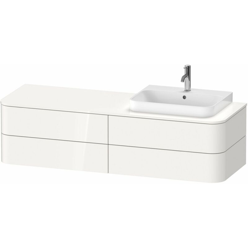 

Duravit Happy D.2 Plus Mueble para consola mural, 1600x550 mm, 4 cajones, para lavabo de sobremesa Posición derecha, Color (frente/cuerpo): Laca de