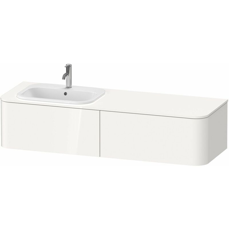 

Duravit Happy D.2 Plus Unidad de lavabo para consola de pared, 1600x550 mm, 2 extraíbles, para lavabo empotrado Posición a la izquierda, Color