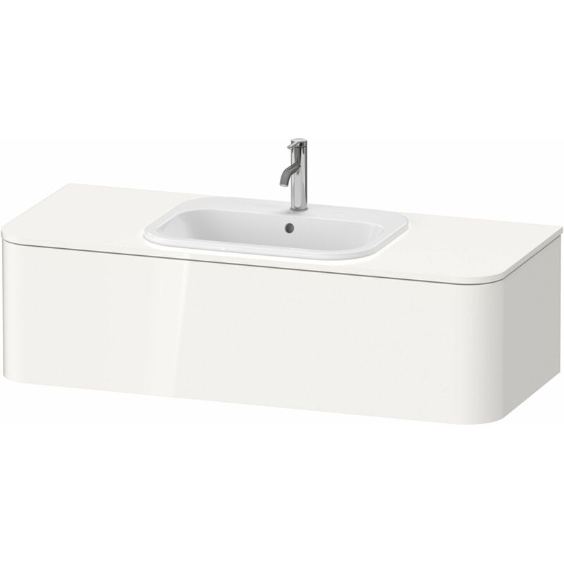 

Duravit Happy D.2 Plus Unidad de lavabo para soporte mural, 1300x550 mm, 1 extraíble, para cubeta empotrada Posición céntrica, Color (frente/cuerpo):