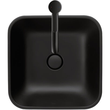 Duravit Happy D.2 Plus - Vasque à poser, 400x400 mm, sans trop-plein, anthracite mat 2359401300