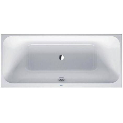 Duravit Happy D.2 Rechteck-Einbaubadewanne, 2 Rückenschräge
