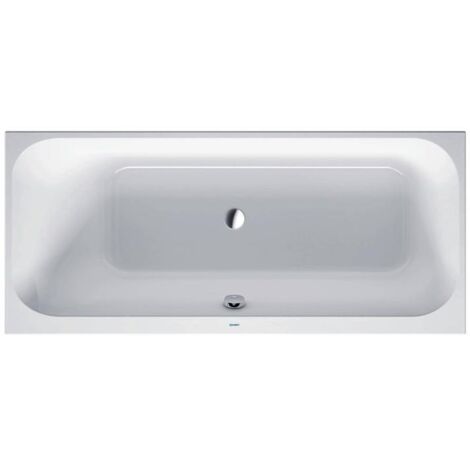 Duravit Happy D.2 Rechteck-Einbaubadewanne, Rückenschräge links,