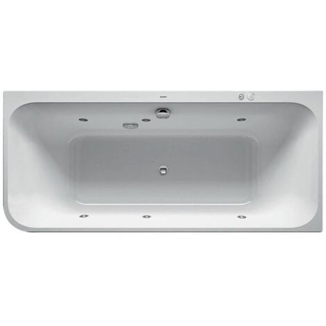 Duravit Happy D.2 Whirlwanne, Ecke rechts, 2 Rückenschrägen,