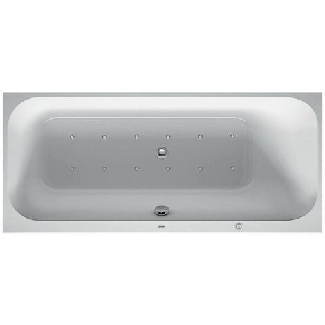 Duravit Happy D.2 Whirlwanne, Einbauversion, 1 Rückenschräge