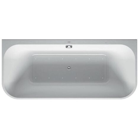 Duravit Happy D.2 Whirlwanne, Vorwandversion, 2 Rückenschrägen,