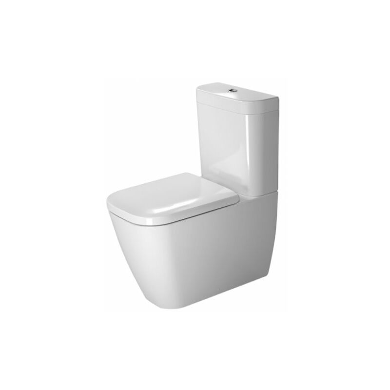 

Duravit Happy WC combi Happy D.2 Arandela de 63 cm de profundidad, para cisterna de superficie, salida Vario, color: Blanco - 2134090000