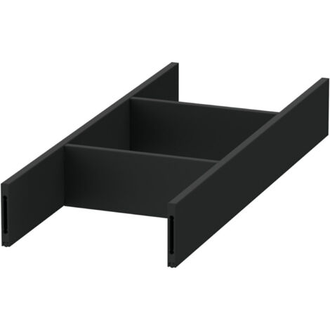 Duravit Inneneinteilung Qatego Alu, Diamantschwarz, 10,5x27,1x3,7cm
