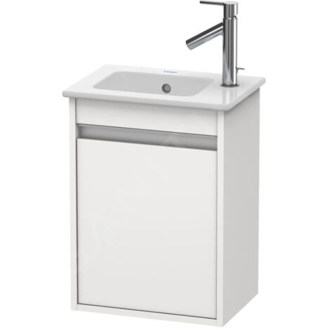 Duravit Ketho - Meuble sous lavabo 550x400x285 mm, gauche, blanc brillant KT6417L2222