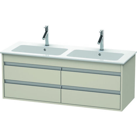 Duravit Ketho Meuble sous-lavabo suspendu 6433, 4 tiroirs, avec