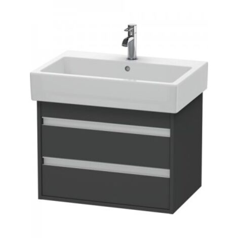 Duravit Ketho Meuble sous-lavabo suspendu 6624, 2 tiroirs, 650mm,