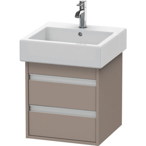 Duravit Ketho Meuble sous-lavabo suspendu 6635, 2 tiroirs, 450mm,