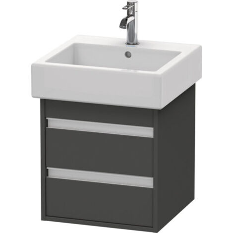 Duravit Ketho Meuble sous-lavabo suspendu 6635, 2 tiroirs, 450mm,