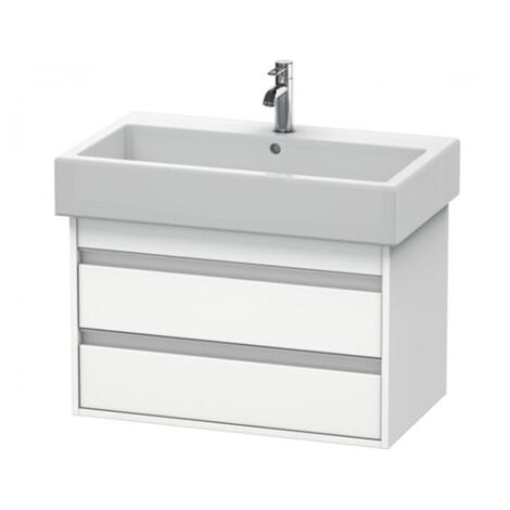 Duravit Ketho Meuble sous-lavabo suspendu 6637, 2 tiroirs, 750mm,
