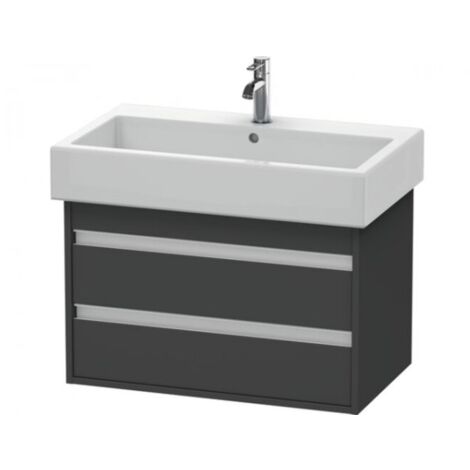 Duravit Ketho Meuble sous-lavabo suspendu 6637, 2 tiroirs, 750mm,
