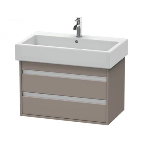 Duravit Ketho Meuble sous-lavabo suspendu 6637, 2 tiroirs, 750mm,